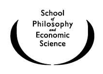 School of Philosophy and Economic Science
